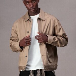 Rag & Bone Varick Relaxed Trucker Jacket (Color: Desert) Size Medium NWT